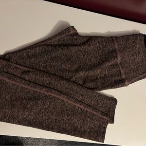 Beyond Yoga Kids Heathered Brown Leggings
